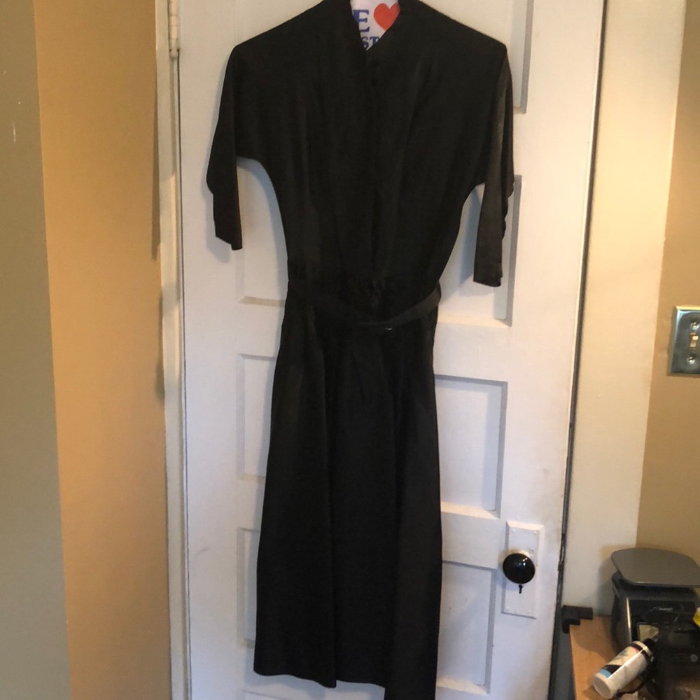 🤗🤩👗Truly Vintage black cinched waist dress